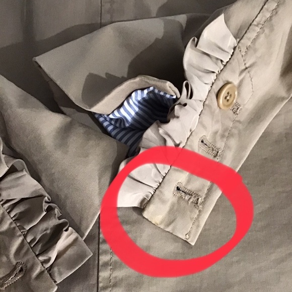 Ruffled Tan Women's Jacket - Picture 4 of 7